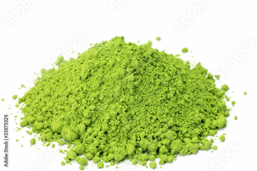 Photo: powdered green tea powdered green tea