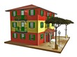 Casa Stile Riviera Ligure-Italian Ligurian-Style House-3D-2