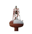vintage buoy on a white background vintage buoy on a white background
