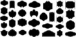 Black Shape Frame Silhouettes
