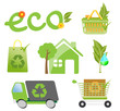 environment friendly concept icons for website