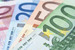 Eventail de billets en euros