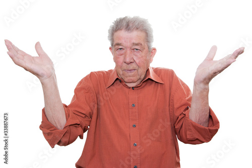 Foto: Senior kann keine Entscheidung treffen Senior kann keine Entscheidung treffen