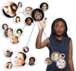 Photo: African American businesswoman social network African American businesswoman social network