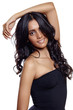 Photo: beauty woman with long balck curly hair beauty woman with long balck curly hair