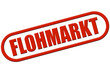 Stempel rot rel FLOHMARKT