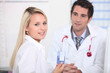 Young female patient registering her details