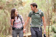 Couple hiking happy Couple hiking happy