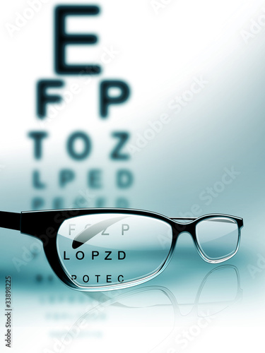 Illustrazione: eye test eye test
