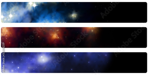 Illustration: Banner/Header/Lesezeichen Sternennebel Banner/Header/Lesezeichen Sternennebel