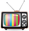 vector illustration of retro tv set