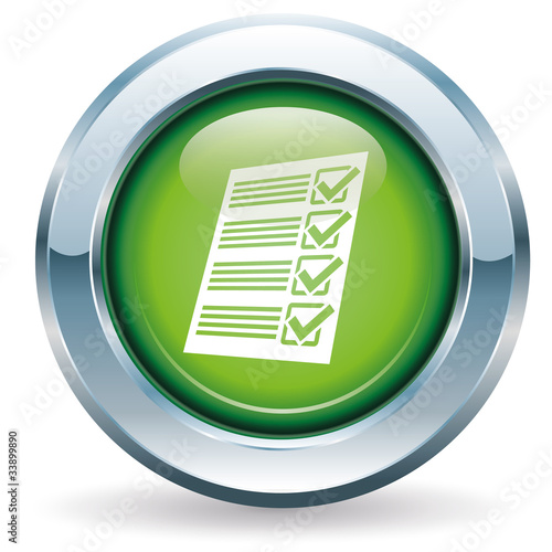 Illustration: Checkliste - Button grün Checkliste - Button grün