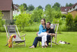 Happy couple on nature Happy couple on nature