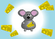 Maus mit Käse