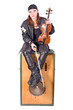 rocker woman with a violin