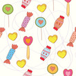 Sweets seamless funny pattern cartoon Sweets seamless funny pattern cartoon