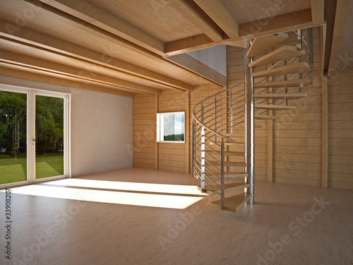 Illustration: Holzhaus Holzhaus