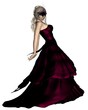 Woman in Venetian Carnival Mask and Ball Gown Woman in Venetian Carnival Mask and Ball Gown