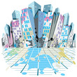 Urban background. Vector illustration.