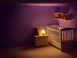 baby room at night