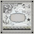 Detailed engraving elements set