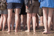 Gruppe von Wattwanderern
