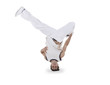 Teenager dancing breakdance in action