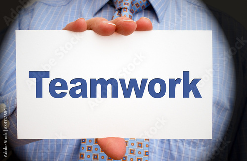 Illustration: Teamwork - Business Concept Teamwork - Business Concept