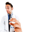 Funny doctor portrait