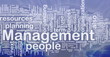 Management background concept