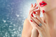 Foto: Lips and manicure Lips and manicure