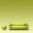 hintergrund - grünes sofa