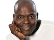 Close-up portrait of an afro American handsome man