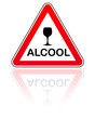 panneau attention danger alcool