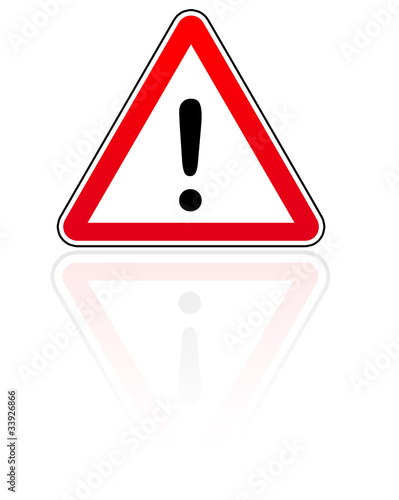 Illustration: panneau attention danger panneau attention danger