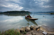 wooden boat on river wooden boat on river