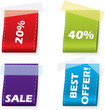 Vector bookmark set Vector bookmark set