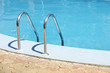 Handrail of the public swimming pool