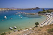 Beautiful view of Lindos harbour