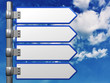 Direction signs - Road signs 3D