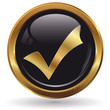 Haken - Button gold