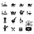 Icons set Restaurant