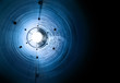 Dark blue tunnel