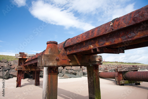 Photo: Sewage Outlet Pipe on a Beach Sewage Outlet Pipe on a Beach