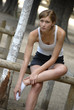 Femme gymnastique