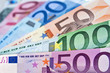 Eventail de billets en euros