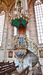 famous old church St. George in medieval town of Dinkelsbuehl in
