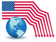 USA Default. Global Financial crisis vector concept USA Default. Global Financial crisis vector concept