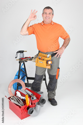 Photo: plumber OK sign plumber OK sign