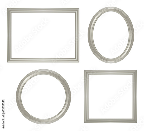 Vector: simple silver frame simple silver frame